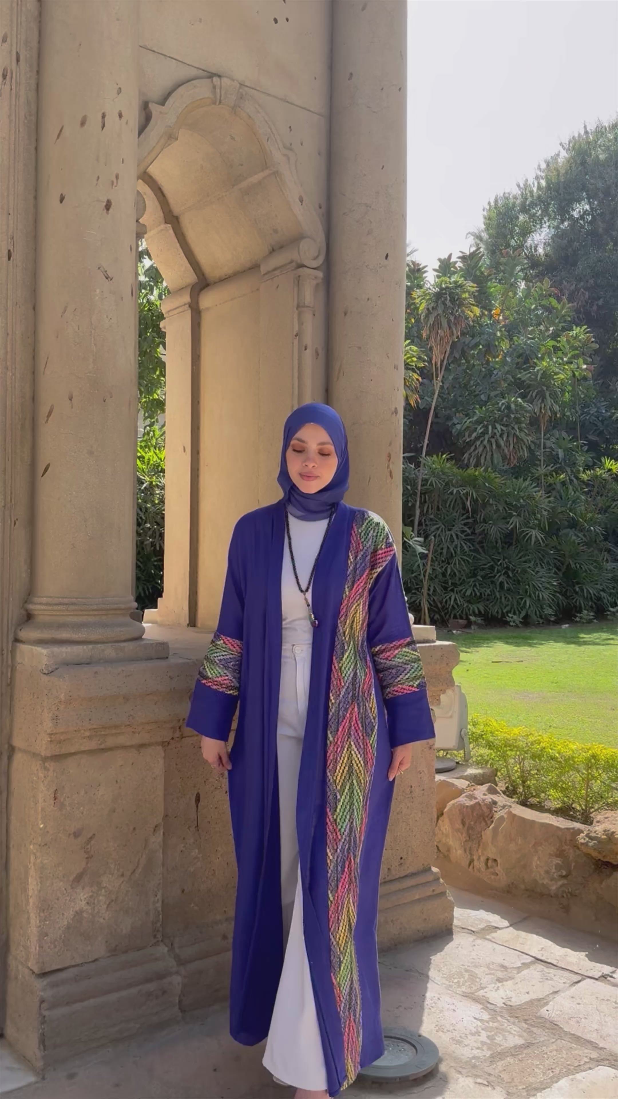 purple Abaya